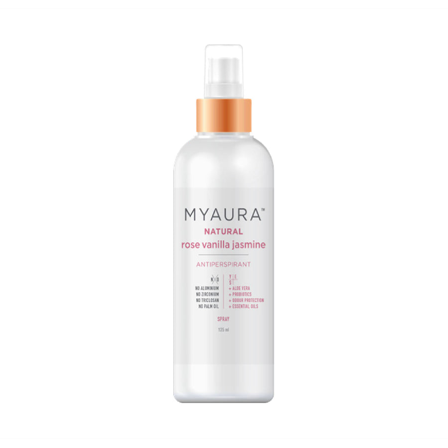 MyAura Antiperspirant Spray (Rose Vanilla Jasmine) 125mL